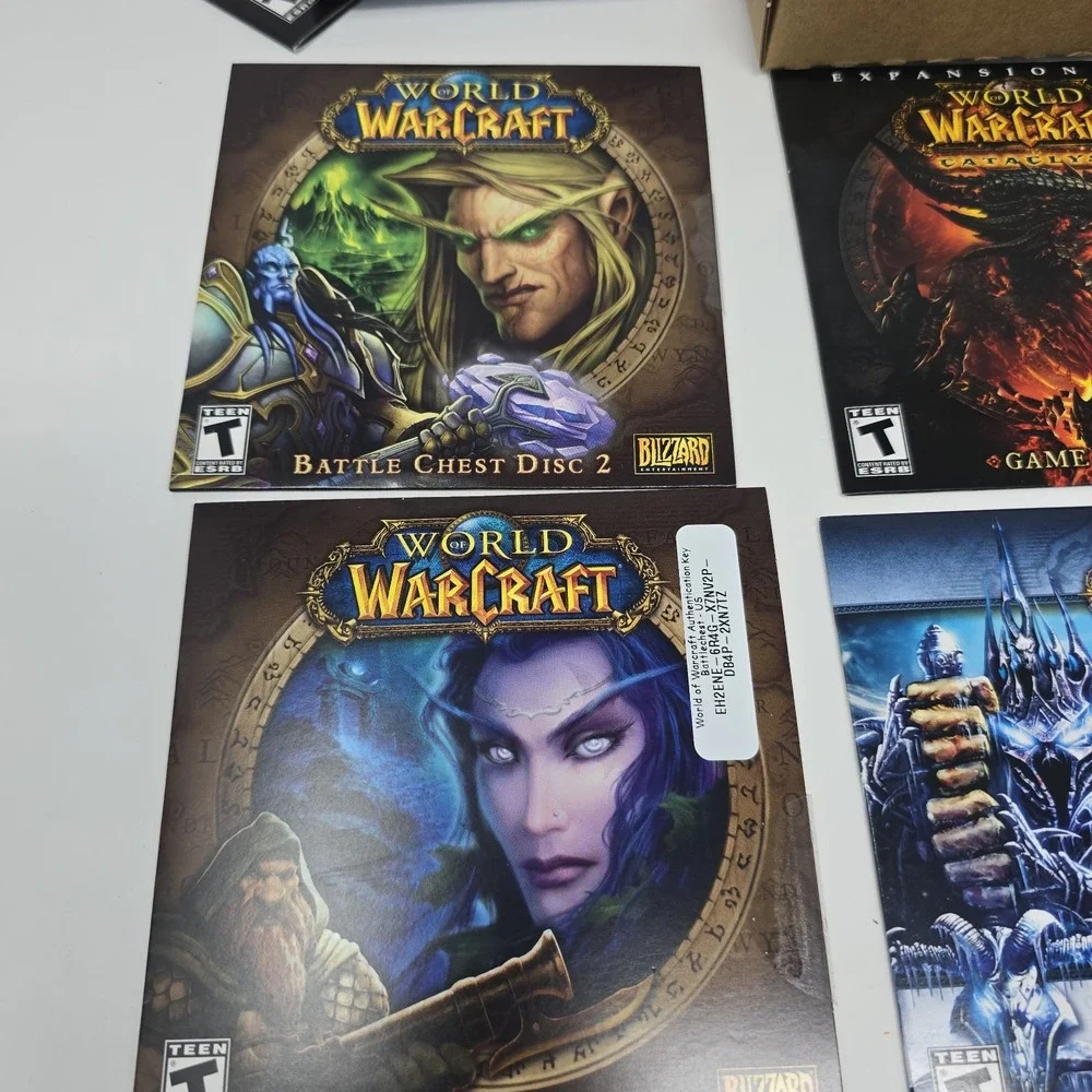 World‎ of Warcraft Battle Chest COMPLETE w ALL Key Codes Rare 2007 PC Ships FAST
